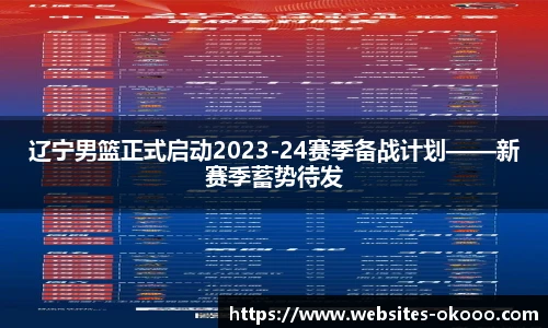 辽宁男篮正式启动2023-24赛季备战计划——新赛季蓄势待发